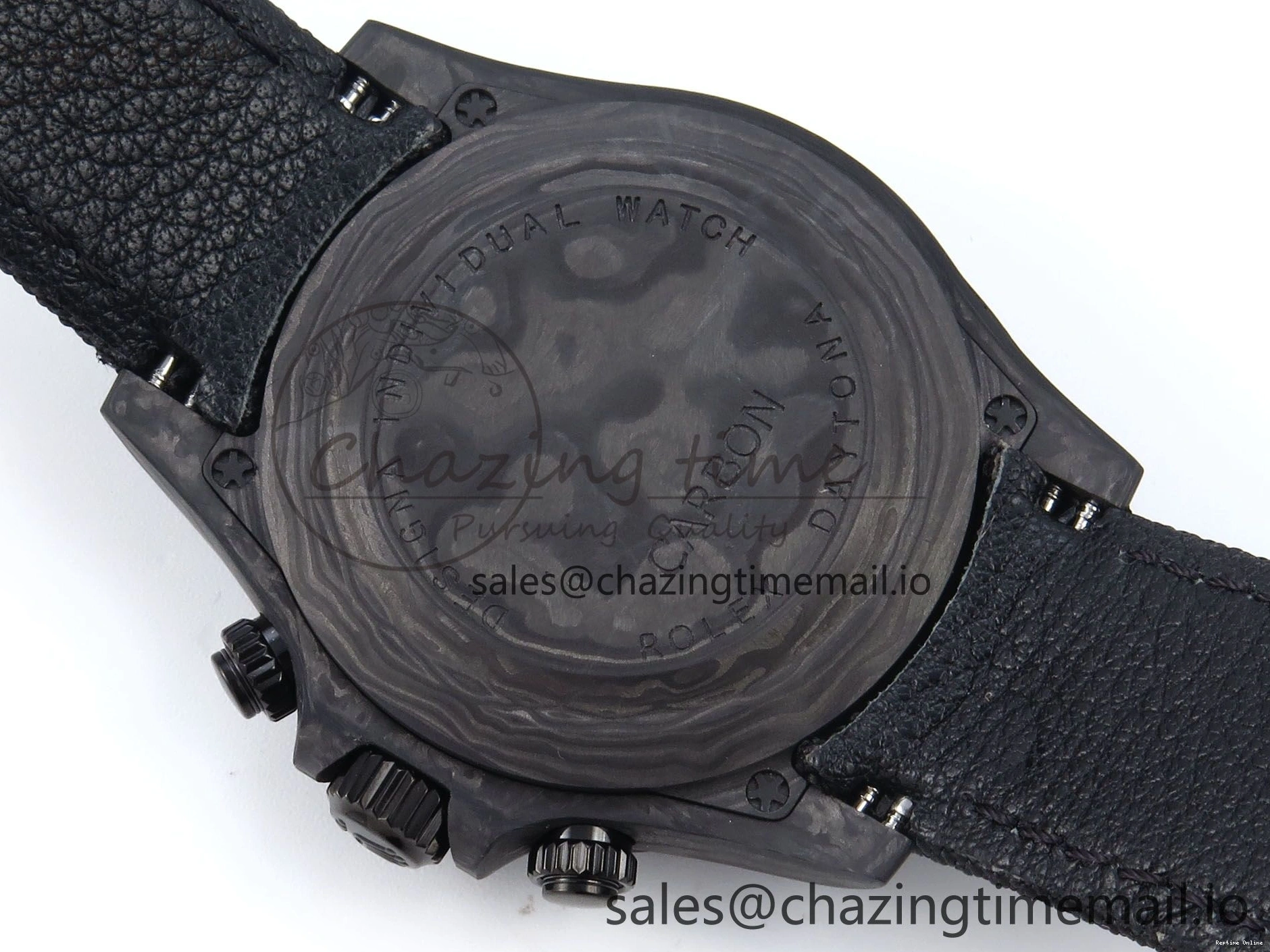 0119 Bright Daytona Diw 40mm N6F 1:1 Best Edition Gray Skeleton Dial Black Nylon Strap DD 892